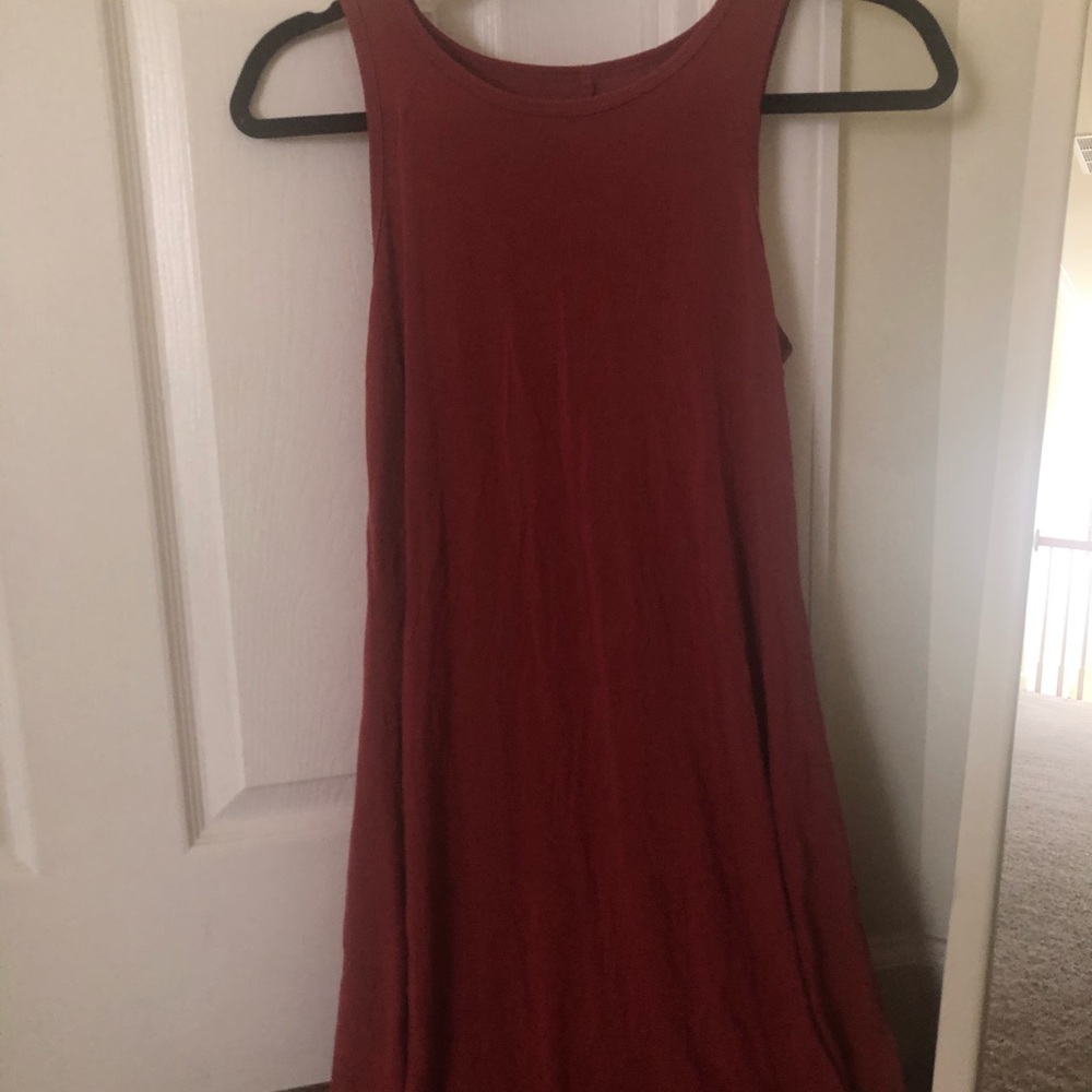 Burgundy dress